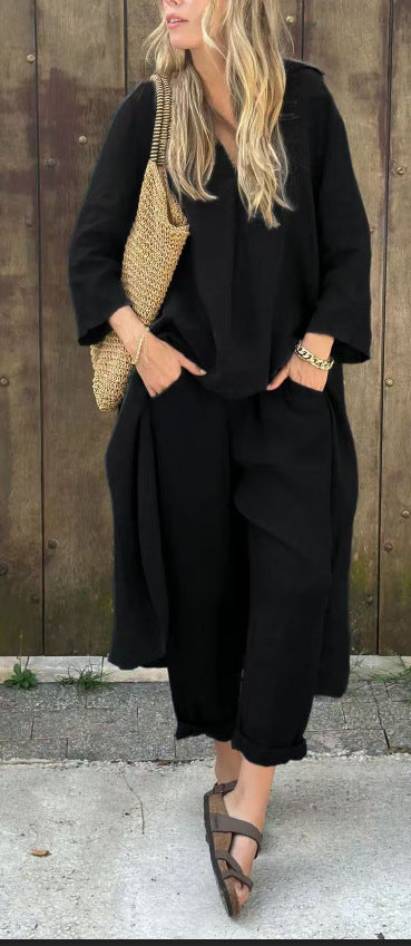 Ensemble Veléna -  Coupe Ample et Couleur Unie