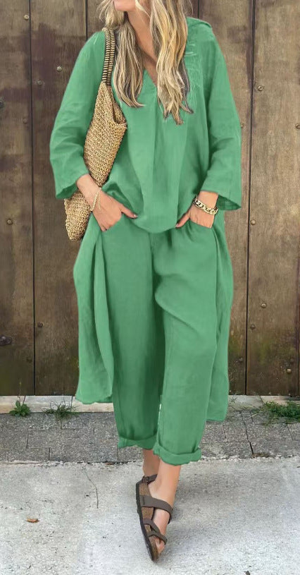Ensemble Veléna -  Coupe Ample et Couleur Unie