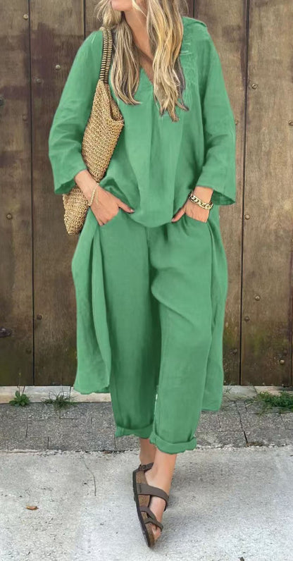 Ensemble Veléna -  Coupe Ample et Couleur Unie