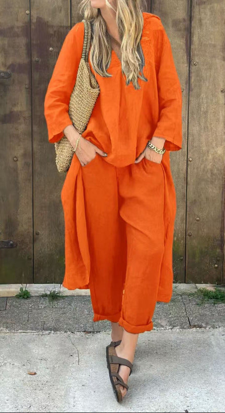 Ensemble Veléna -  Coupe Ample et Couleur Unie
